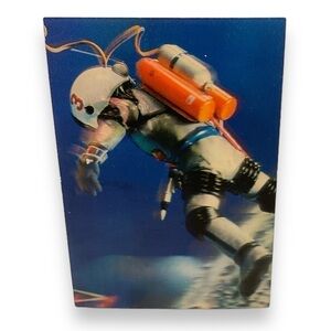 Vintage 3D Space Lenticular Postcard Japan 1966